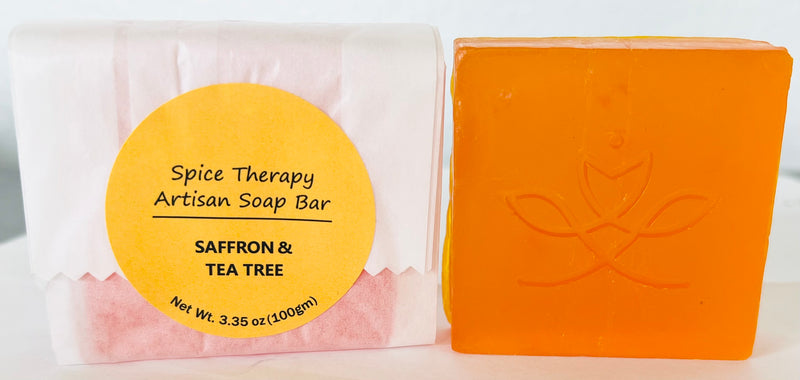 3 Combo Spice Therapy Artisan Soap sets - Saffron& Tea tree/ Charcoal & Black pepper/ Aloe Vera & Neem