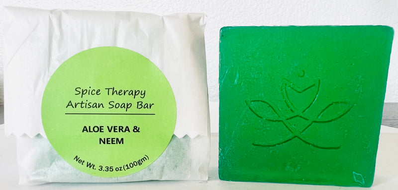 3 Combo Spice Therapy Artisan Soap sets - Saffron& Tea tree/ Charcoal & Black pepper/ Aloe Vera & Neem